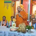 টালিগঞ্জ সম্বোধি বৌদ্ধবিহারে ধর্মীয় অনুষ্ঠান ও পুণ্যদান।